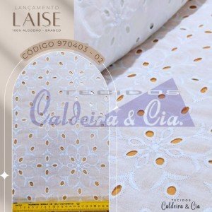 Bordado Laise cor - 02 (Branco)
